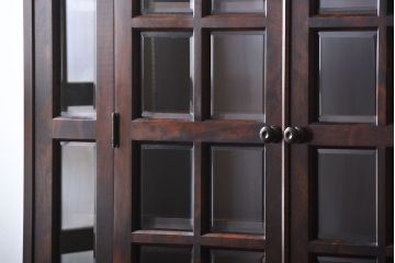 中古　北海道民芸家具　食器棚