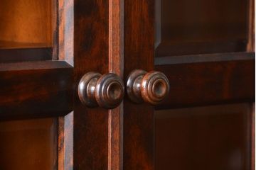 中古　北海道民芸家具　食器棚