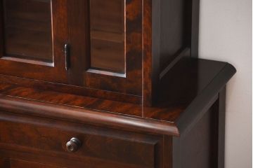 中古　北海道民芸家具　食器棚