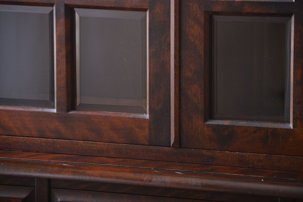 中古　北海道民芸家具　食器棚