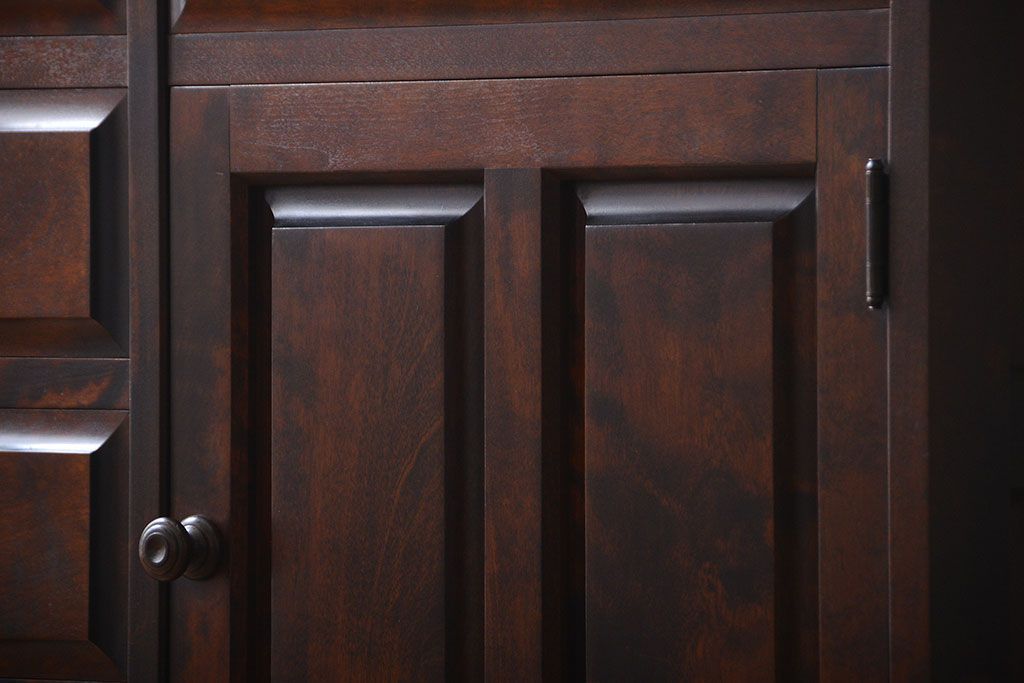 中古　北海道民芸家具　食器棚