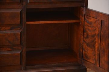 中古　北海道民芸家具　食器棚