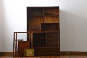 レトロ家具　昭和レトロ　前面桑張りの茶箪笥