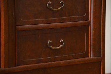 レトロ家具　昭和レトロ　前面桑張りの茶箪笥