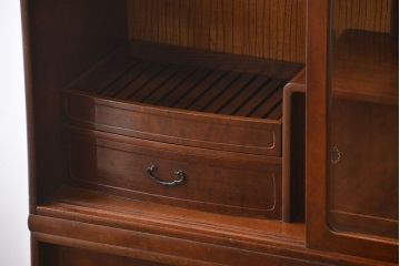 レトロ家具　昭和レトロ　前面桑張りの茶箪笥