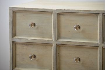 アンティーク家具　アンティークペイント　おしゃれな脚付きドロワー