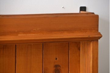 中古　イギリス製　パイン材のウォールシェルフ