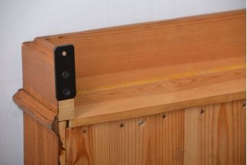 中古　イギリス製　パイン材のウォールシェルフ