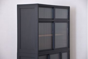 アンティーク家具　アンティーク　脚付きペイント食器棚