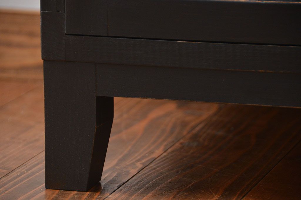 アンティーク家具　お洒落なペイントキッチンキャビネット