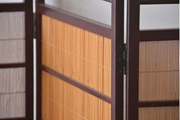 昭和レトロ　4連衝立て