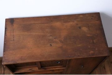 アンティーク家具　大正ロマン　古い木の戸棚