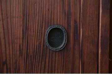 アンティーク家具　大正ロマン　古い木の戸棚