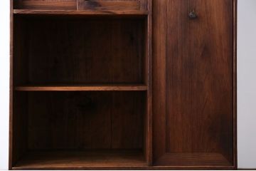 アンティーク家具　大正ロマン　古い木の戸棚