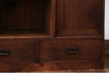 アンティーク家具　大正ロマン　古い木の戸棚