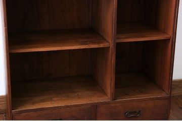 アンティーク家具　大正ロマン　古い木の戸棚