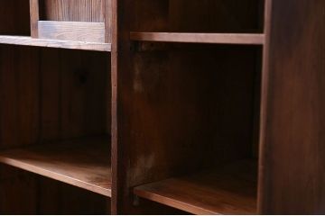 アンティーク家具　大正ロマン　古い木の戸棚