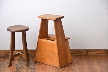 アンティーク雑貨　昭和レトロ　栓材の踏み台
