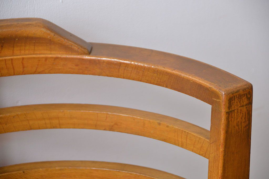 アンティーク家具　アンティーク　ナラ材の回転椅子