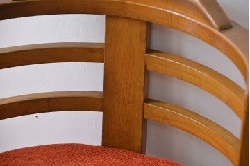 アンティーク家具　アンティーク　ナラ材の回転椅子