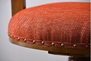 アンティーク家具　アンティーク　ナラ材の回転椅子