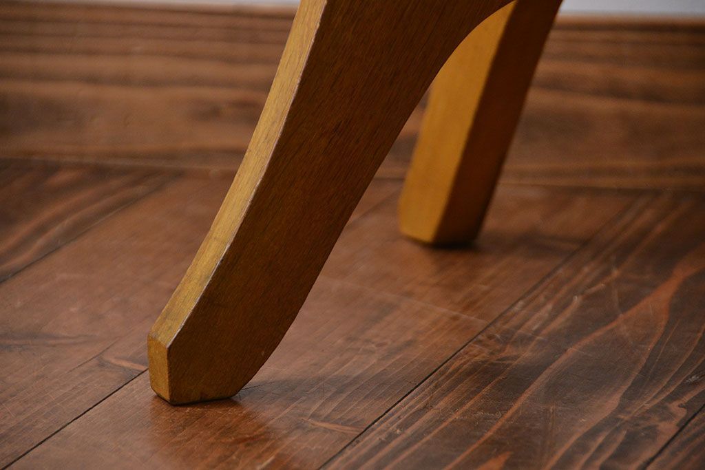 アンティーク家具　アンティーク　ナラ材の回転椅子