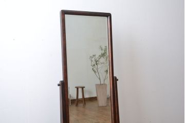 中古　北海道民芸家具　姿見