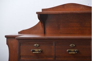 アンティーク家具　イギリスアンティーク　マホガニー材のドロワー