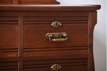 アンティーク家具　イギリスアンティーク　マホガニー材のドロワー