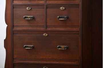 アンティーク家具　イギリスアンティーク　マホガニー材のドロワー