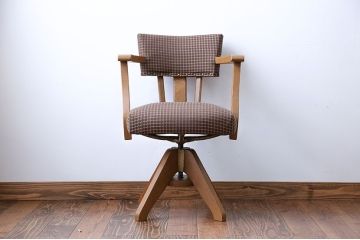 アンティーク家具　アンティーク　ブナ材の回転椅子