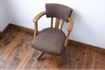 アンティーク家具　アンティーク　ブナ材の回転椅子