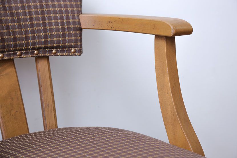 アンティーク家具　アンティーク　ブナ材の回転椅子