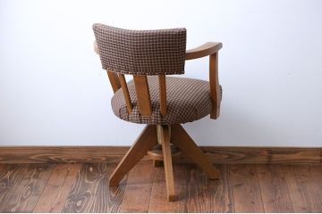 アンティーク家具　アンティーク　ブナ材の回転椅子