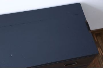 アンティーク家具　アンティーク　ペイント鉄脚ローチェスト(1)