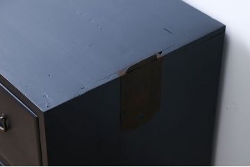 アンティーク家具　アンティーク　ペイント鉄脚ローチェスト(1)