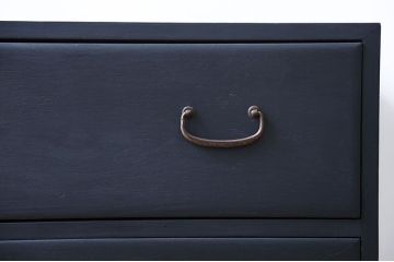 アンティーク家具　アンティーク　ペイント鉄脚ローチェスト(1)