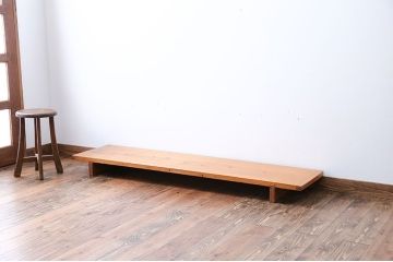アンティーク家具　古民具・骨董　脚付き!古い木の裁ち板(1)