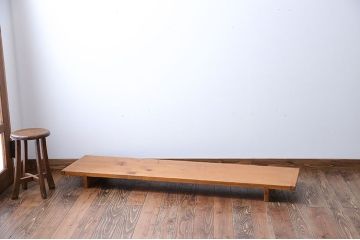 アンティーク家具　古民具・骨董　脚付き!古い木の裁ち板(2)