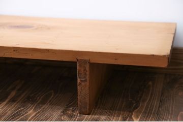 アンティーク家具　古民具・骨董　古い木の脚付き裁ち板(3)