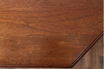 アンティーク家具　イギリスアンティーク　キャスター付きオクタゴンテーブル