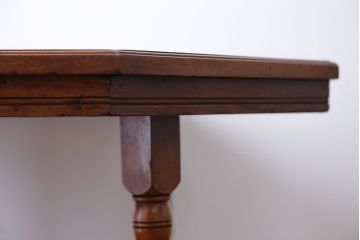 アンティーク家具　イギリスアンティーク　キャスター付きオクタゴンテーブル