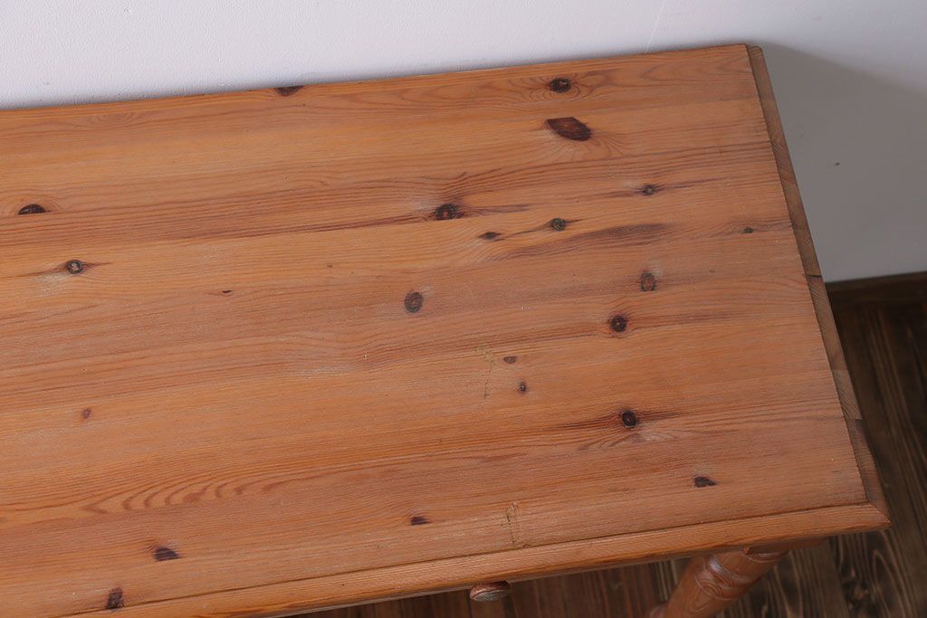 中古　イギリス製　パイン材のコンソールテーブル