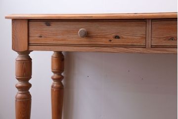 中古　イギリス製　パイン材のコンソールテーブル