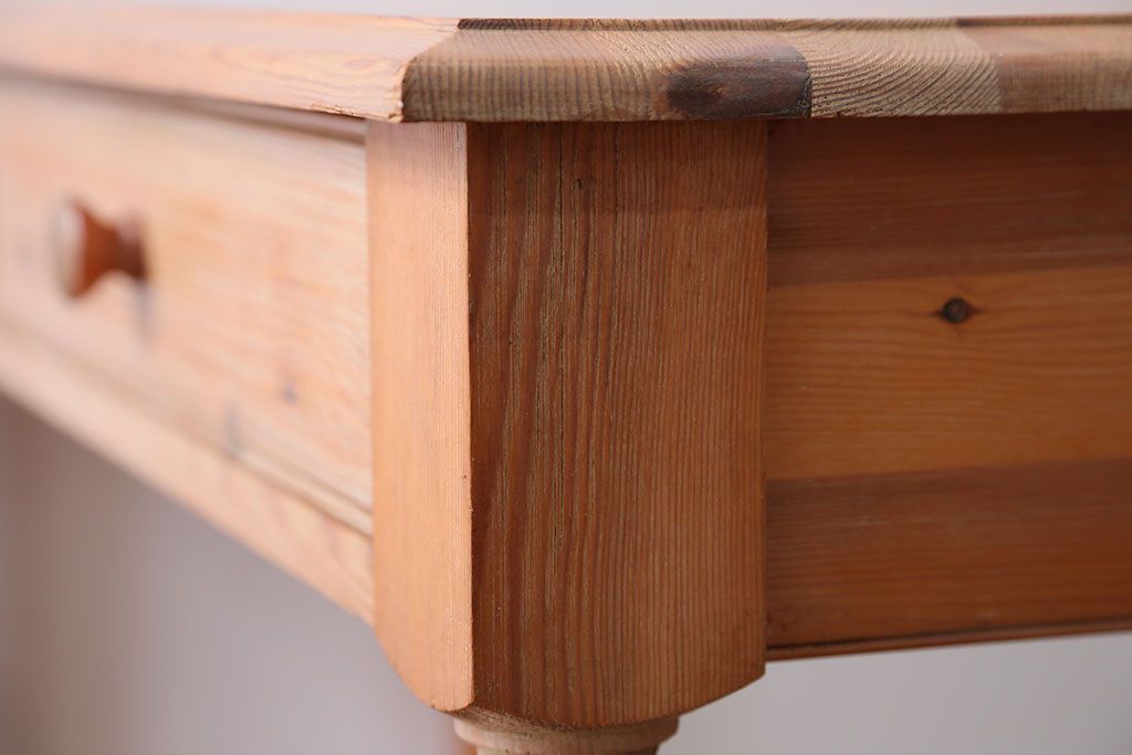 中古　イギリス製　パイン材のコンソールテーブル