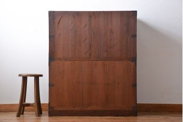 アンティーク家具　古民具・骨董　前面欅材　観音開き時代箪笥