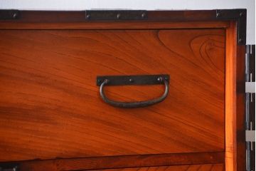 アンティーク家具　古民具・骨董　前面欅材　観音開き時代箪笥