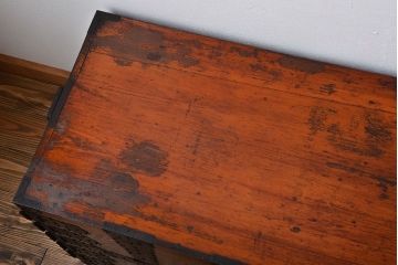 アンティーク家具　古民具・骨董　前面欅材　観音開き時代箪笥