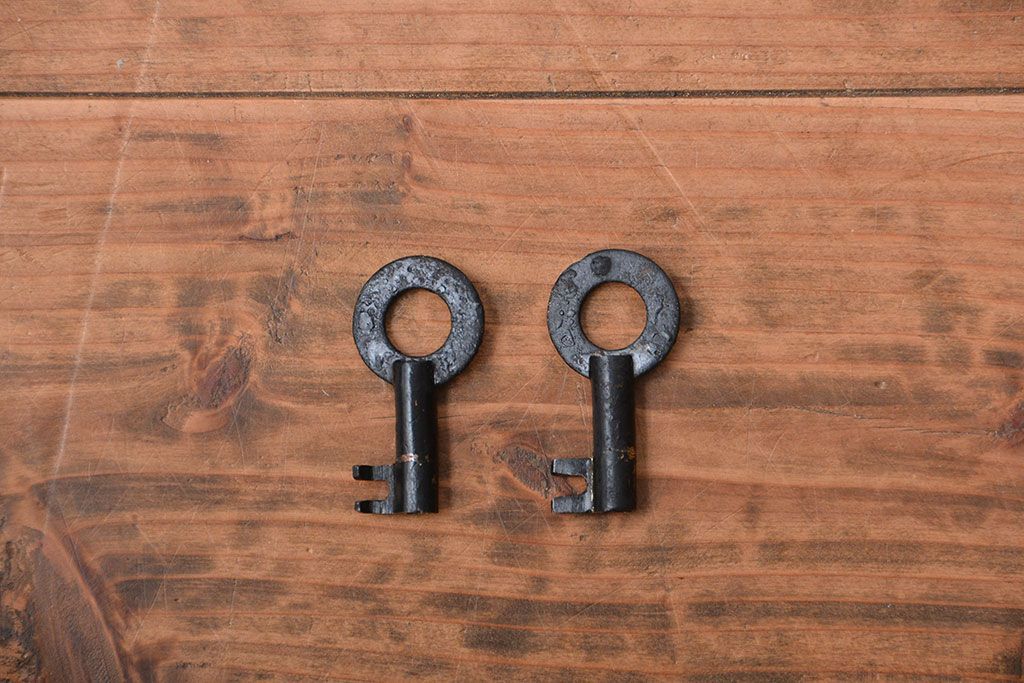 アンティーク家具　古民具・骨董　前面欅材　観音開き時代箪笥