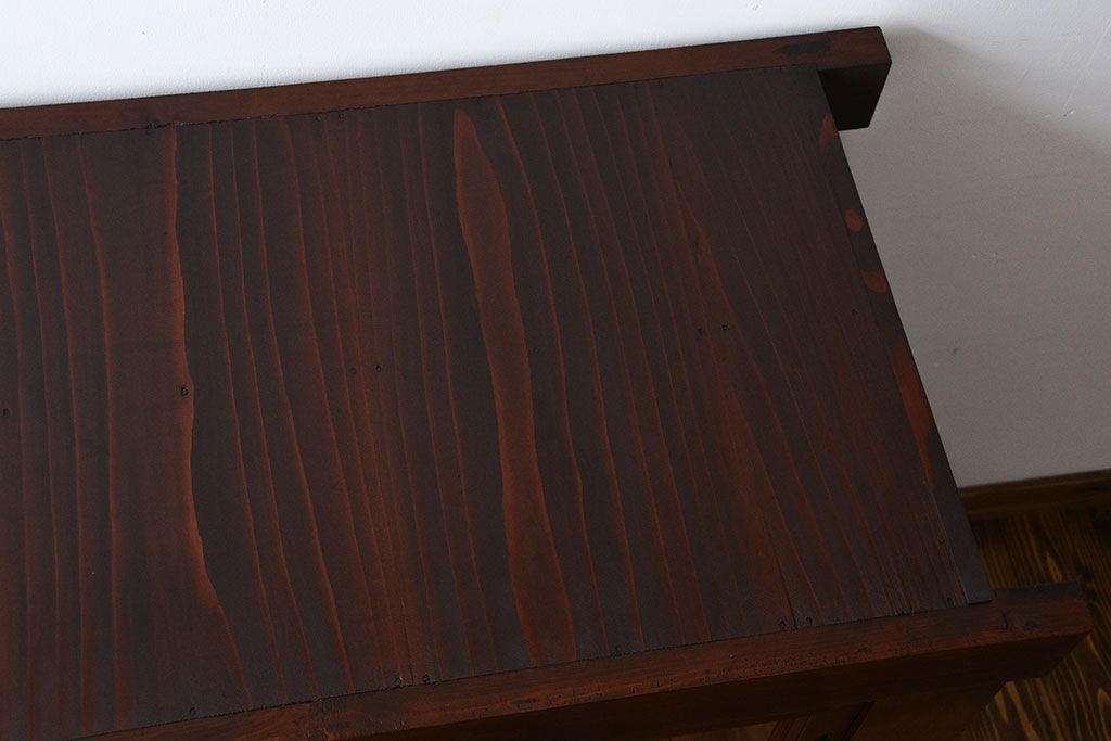 アンティーク家具　古民具・骨董　ガラス戸三尺水屋箪笥サイドボード